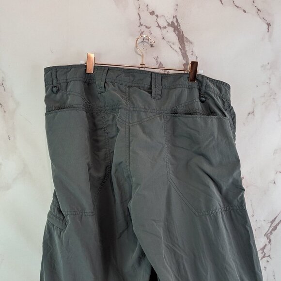 Rossignol Pants Mens XL 38 X 33 Gray Nylon Convertible Zip Off Hiking Ripstop - Picture 6 of 10